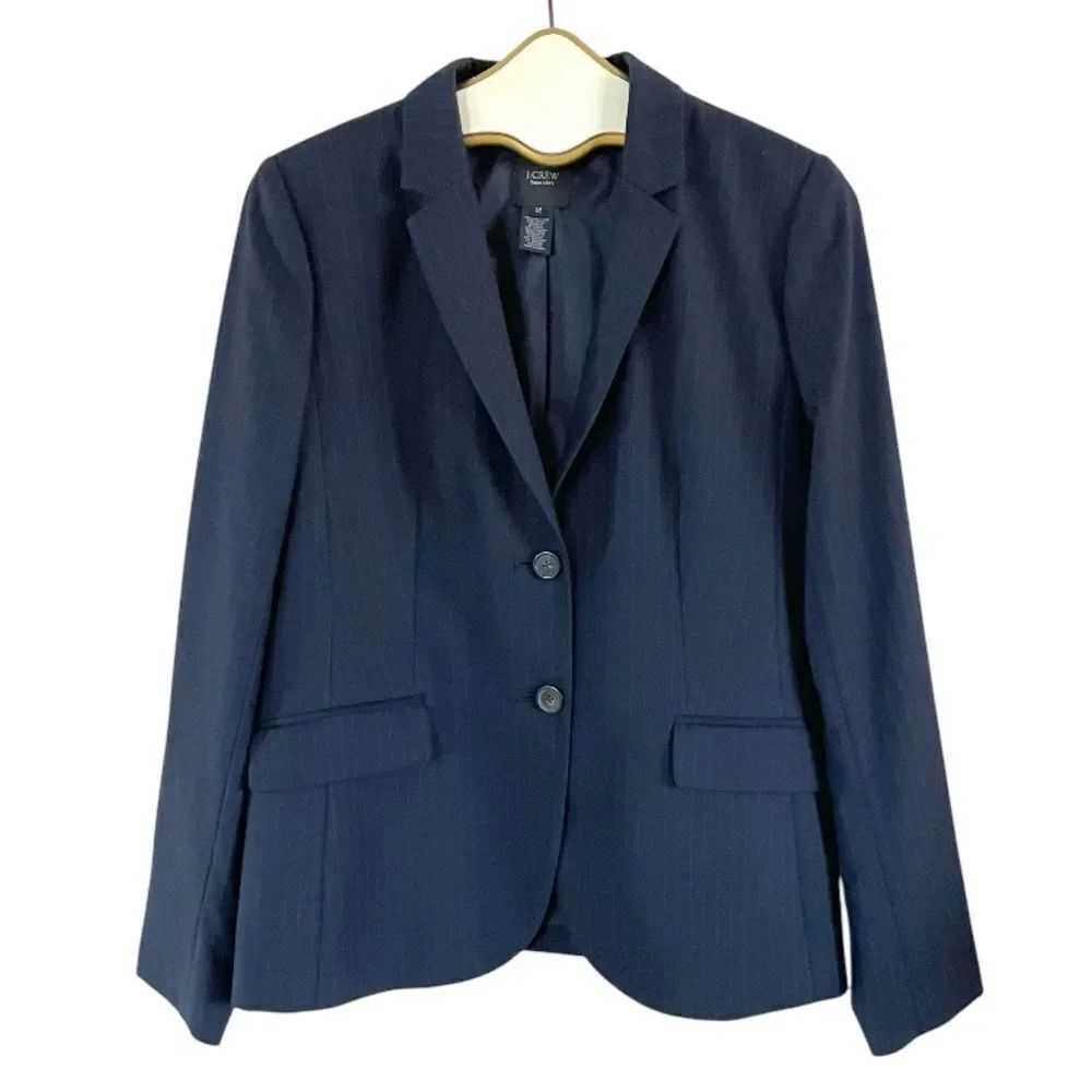 J. Crew Super 120’s Wool Pinstripe Blazer